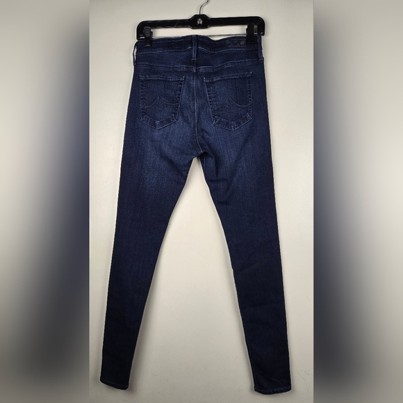 AG Adriano Goldschmied Farra High Rise Dark Blue Skinny Jeans Size 28R - Picture 3 of 4